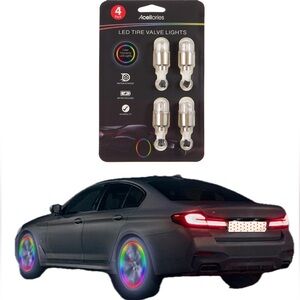 New Acellories LED Tire Valve Lights - 4 Pack